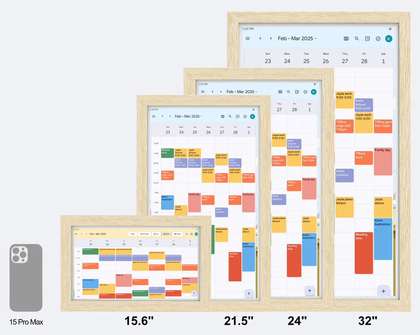 Digital Calendar Displays